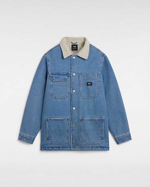 Blue Vans Drill Chore Denim Men Jacket | VN2610874