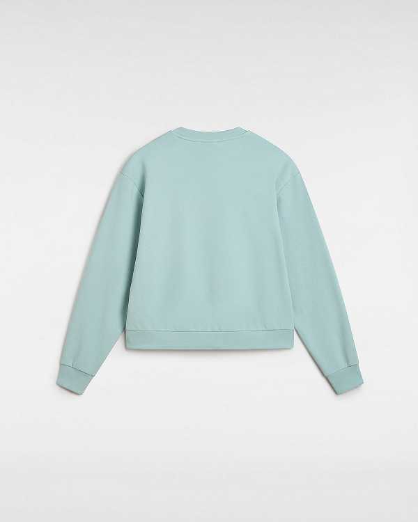 Blue Vans Essential Relaxed Fit Women Sweatshirt | VN3127485