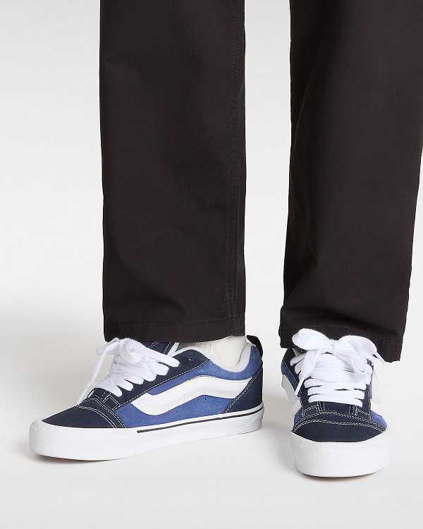 Blue Vans Knu Skool Women Skate Shoes | VN9805714