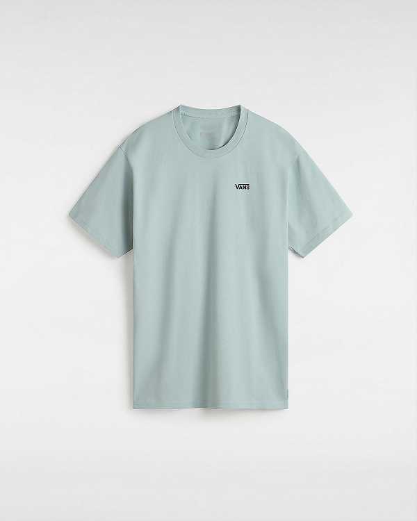 Blue Vans Left Chest Logo Women T Shirts | VN7583604