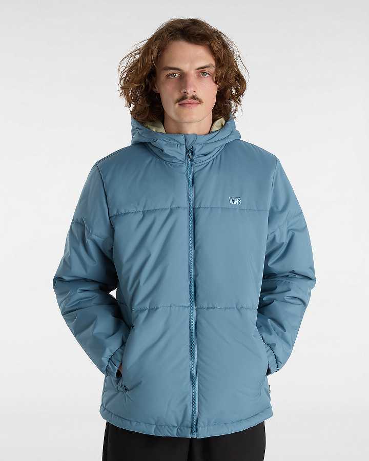 Blue Vans MTE Norris Men Puffer Jacket | VN6053271