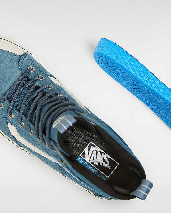 Blue Vans MTE Sk8-Hi Women Waterproof Shoes | VN8536941