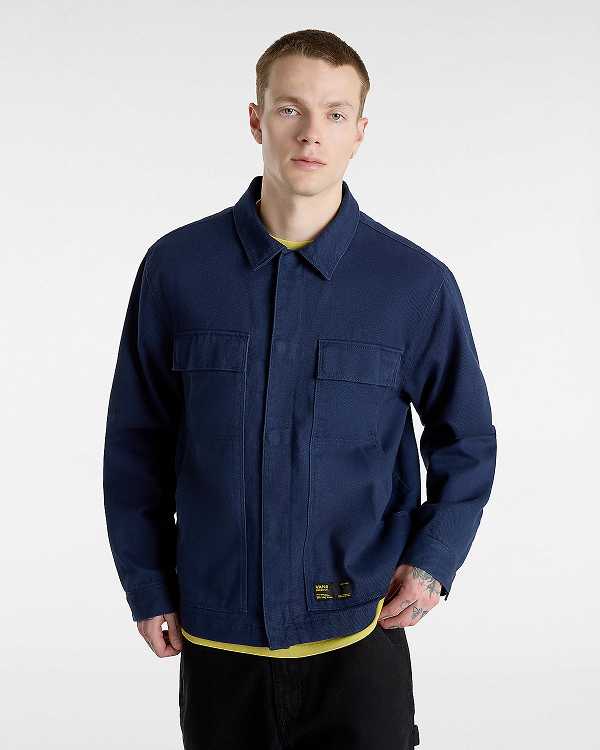 Blue Vans Mcavoy Station Men Jacket | VN4685937