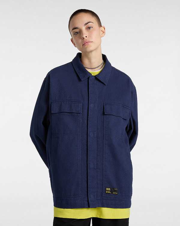 Blue Vans Mcavoy Station Men Jacket | VN4685937