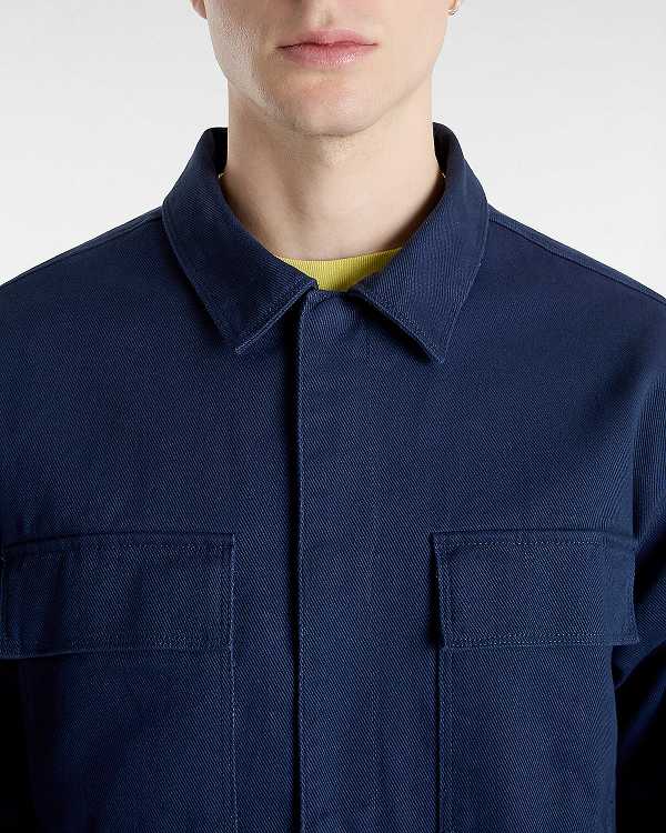 Blue Vans Mcavoy Station Men Jacket | VN4685937