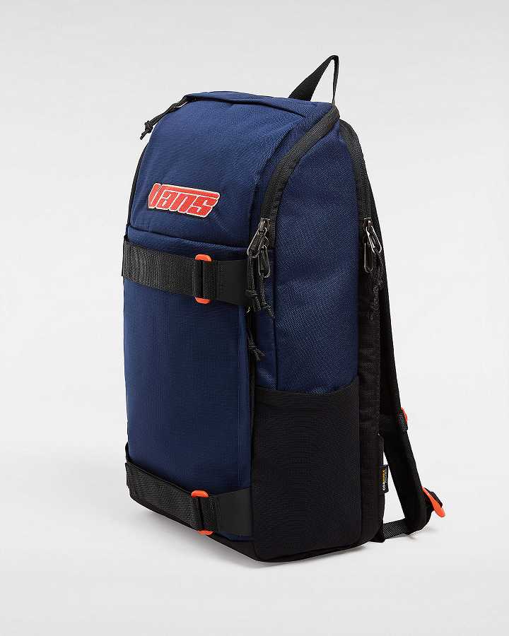 Blue Vans Obstacle Unisex Backpacks | VN2839617