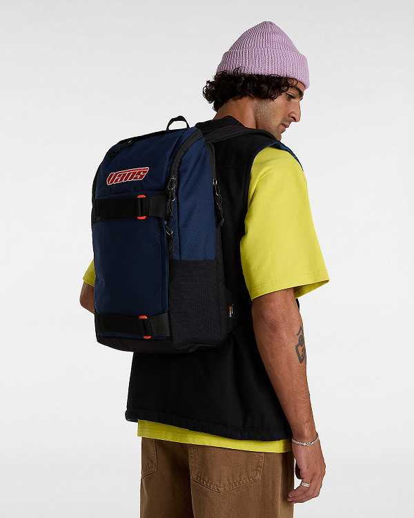 Blue Vans Obstacle Unisex Backpacks | VN2839617