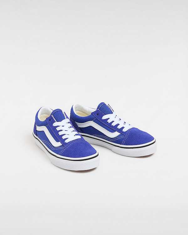 Blue Vans Old Skool (4-8 Years) Kids' Sneakers | VN2031586