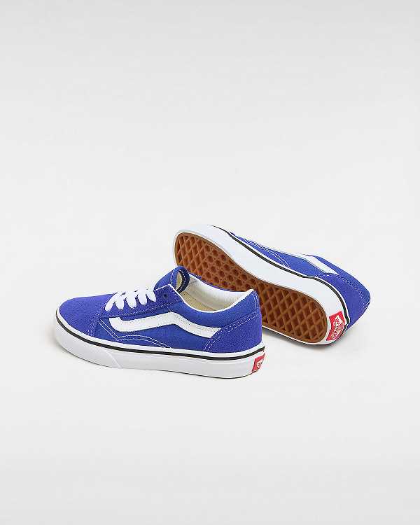 Blue Vans Old Skool (4-8 Years) Kids' Sneakers | VN2031586