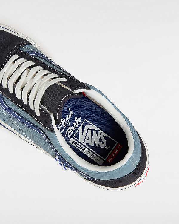 Blue Vans Old Skool Men Skate Shoes | VN4238160