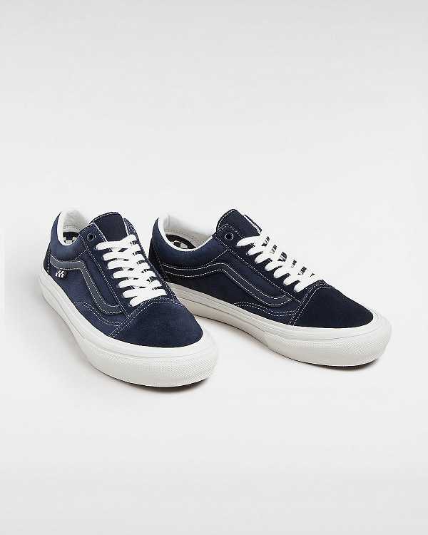 Blue Vans Old Skool Men Skate Shoes | VN5789432