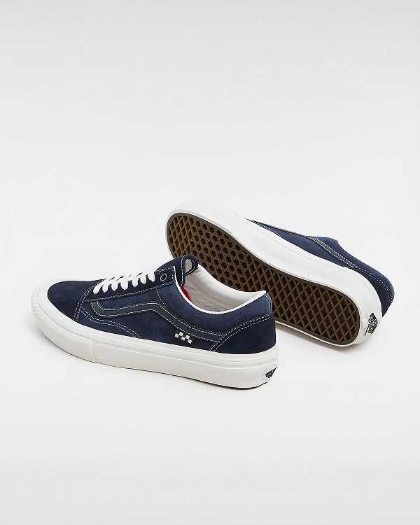 Blue Vans Old Skool Men Skate Shoes | VN5789432