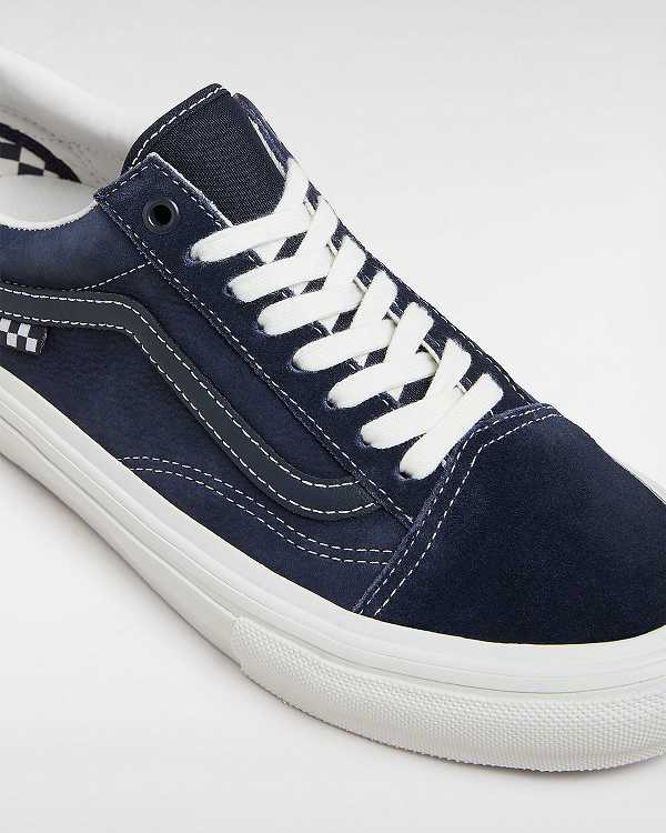 Blue Vans Old Skool Men Skate Shoes | VN5789432