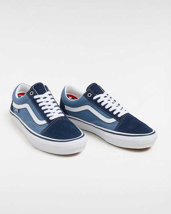 Blue Vans Old Skool Men Skate Shoes | VN9407618