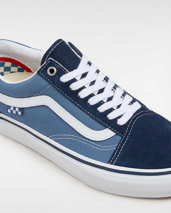 Blue Vans Old Skool Men Skate Shoes | VN9407618