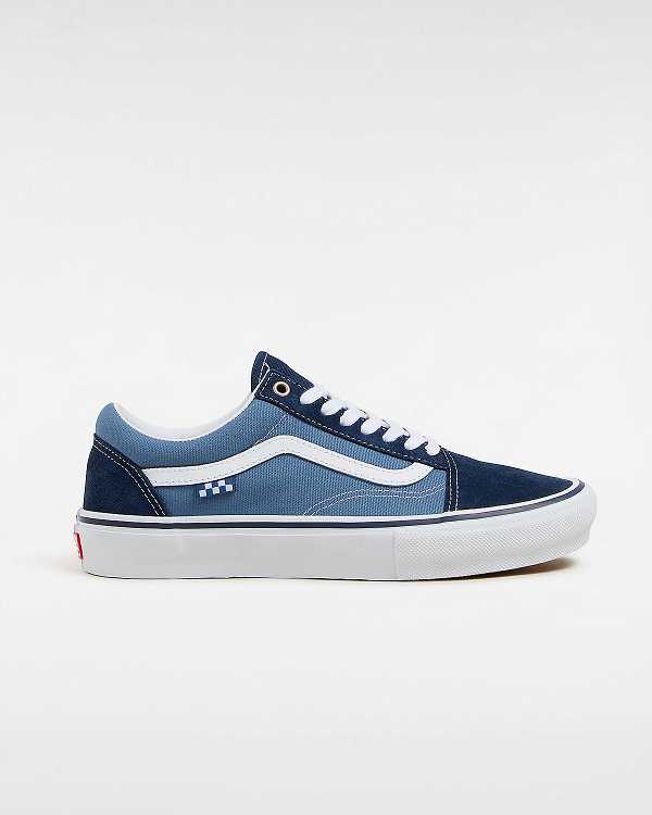 Blue Vans Old Skool Men Skate Shoes | VN9407618