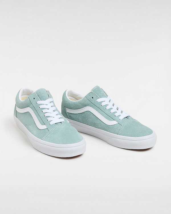 Blue Vans Old Skool Pig Suede Women Sneakers | VN6057412