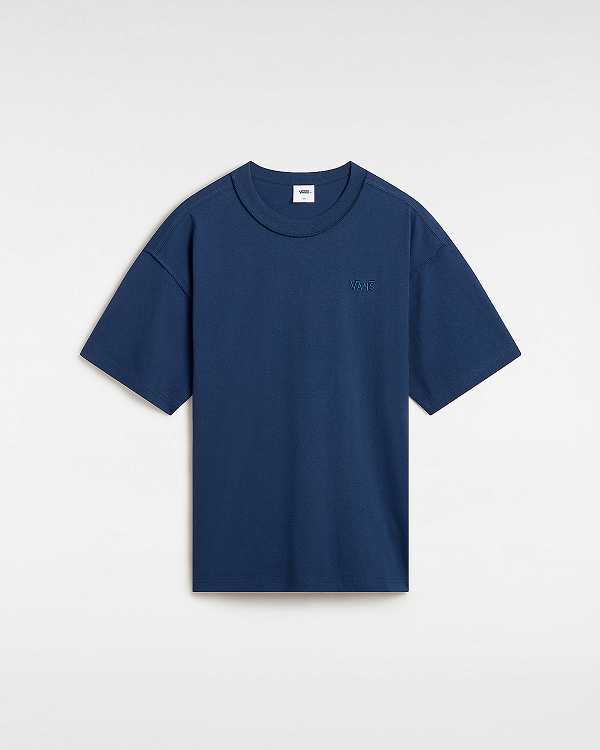 Blue Vans Premium Short Sleeve Men T Shirts | VN7139826