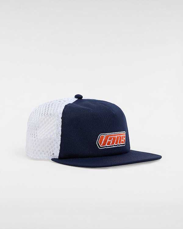 Blue Vans Retro Unstructured Unisex Hats | VN1057392