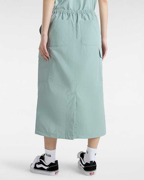 Blue Vans Riley Parachute Cargo Women Skirt | VN6958073