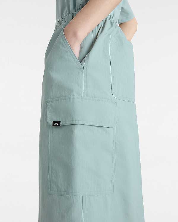 Blue Vans Riley Parachute Cargo Women Skirt | VN6958073