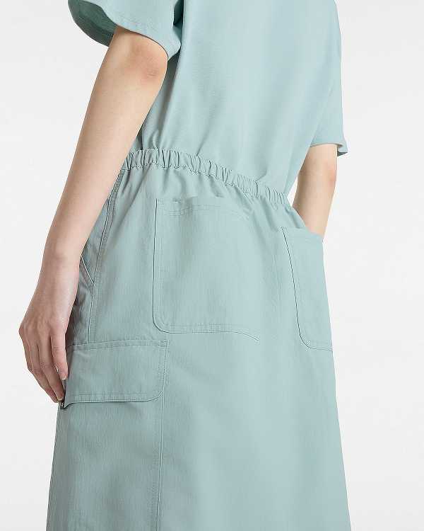 Blue Vans Riley Parachute Cargo Women Skirt | VN6958073