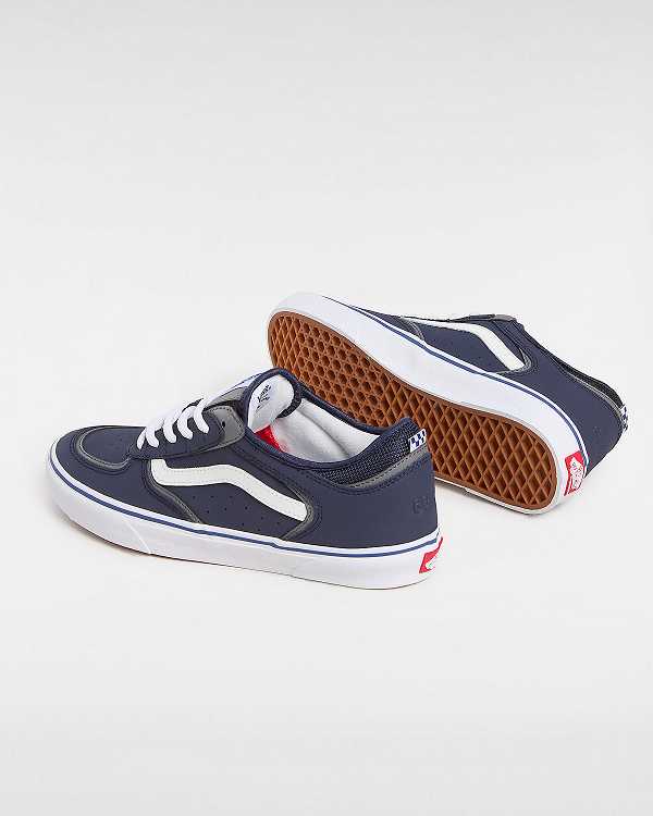 Blue Vans Rowley Men Skate Shoes | VN0618593