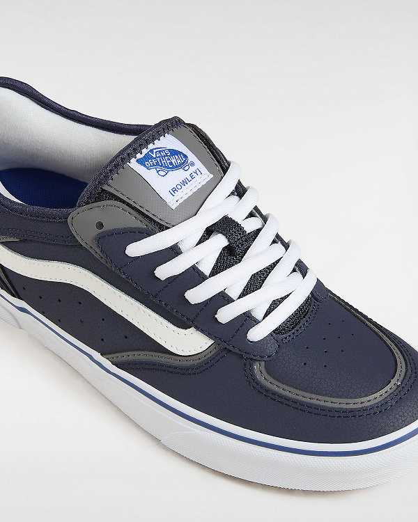 Blue Vans Rowley Men Skate Shoes | VN0618593