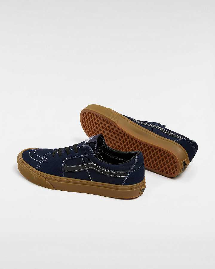 Blue Vans Sk8-Low Women Sneakers | VN7930514