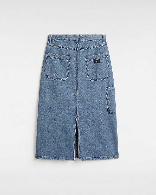 Blue Vans Union Denim Carpenter Women Skirt | VN7609243