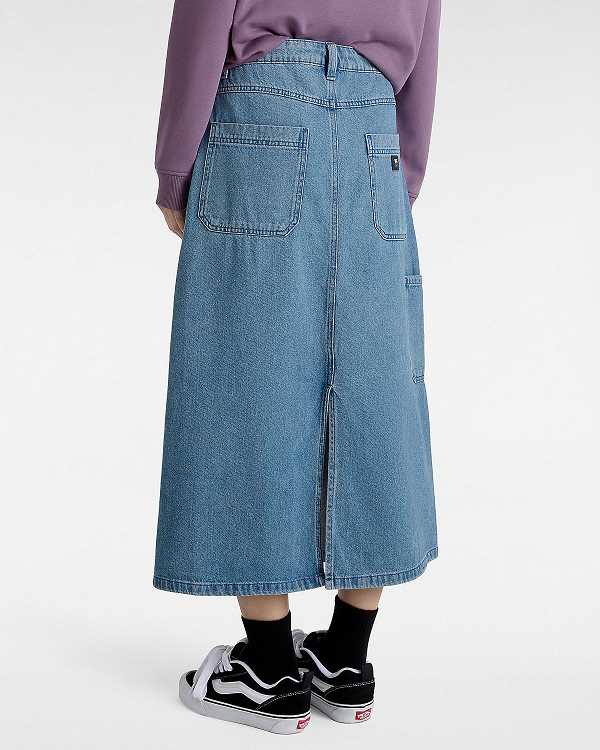 Blue Vans Union Denim Carpenter Women Skirt | VN7609243