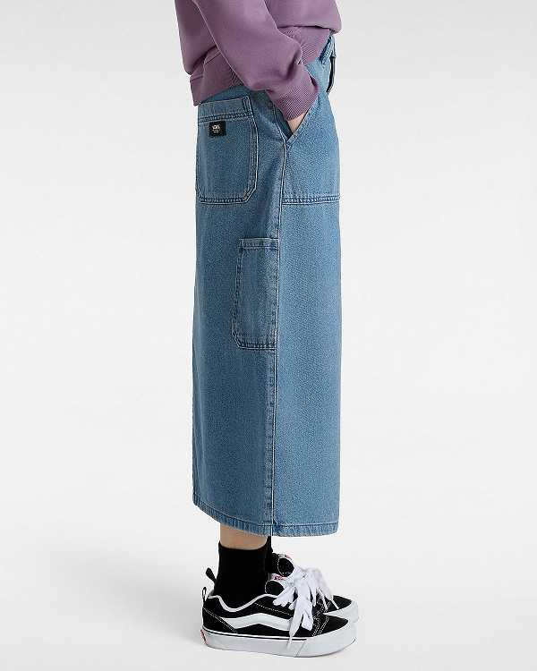 Blue Vans Union Denim Carpenter Women Skirt | VN7609243