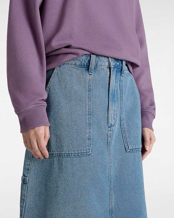 Blue Vans Union Denim Carpenter Women Skirt | VN7609243