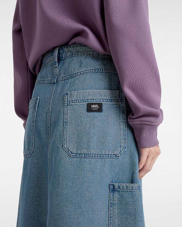 Blue Vans Union Denim Carpenter Women Skirt | VN7609243