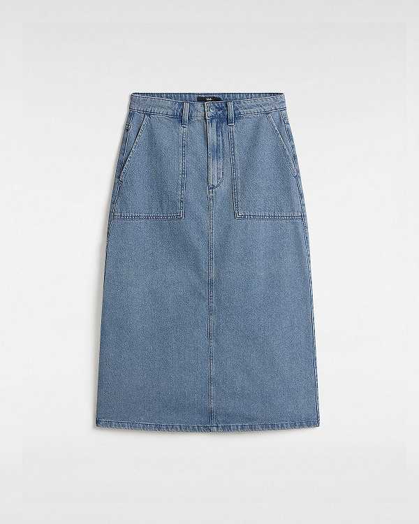 Blue Vans Union Denim Carpenter Women Skirt | VN7609243