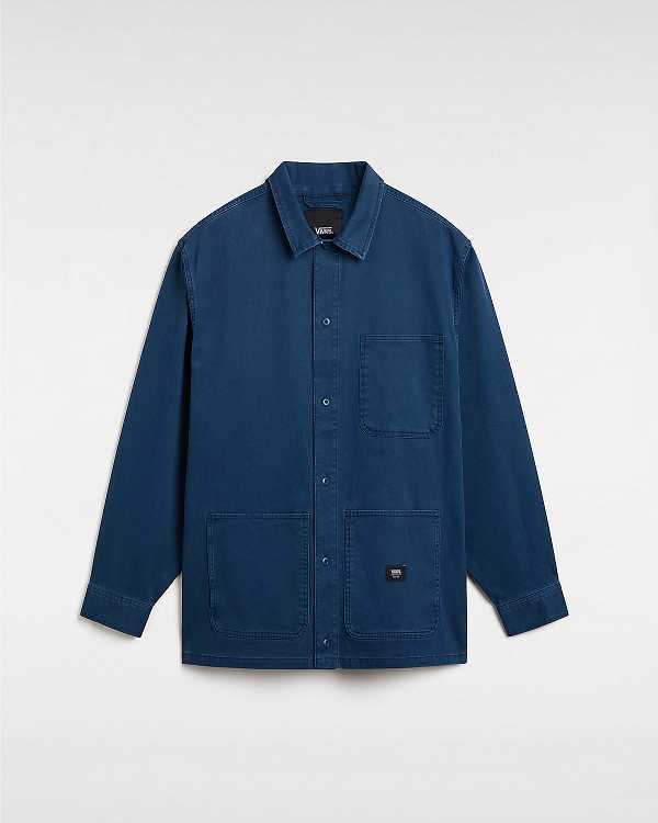 Blue Vans Westfield Shacket Men Shirts | VN6924381