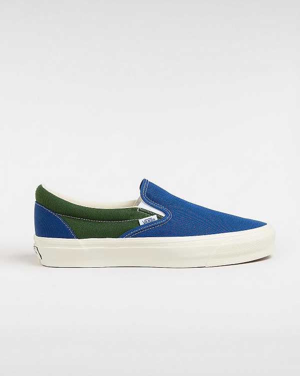 Blue / Green Vans Premium 98 Women Slip On Shoes | VN9082574