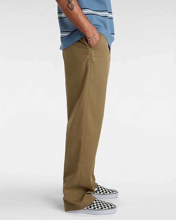 Brown Vans Authentic Chino Loose Men Pants | VN8354601