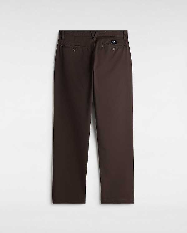 Brown Vans Authentic Chino Relaxed Men Pants | VN4350986