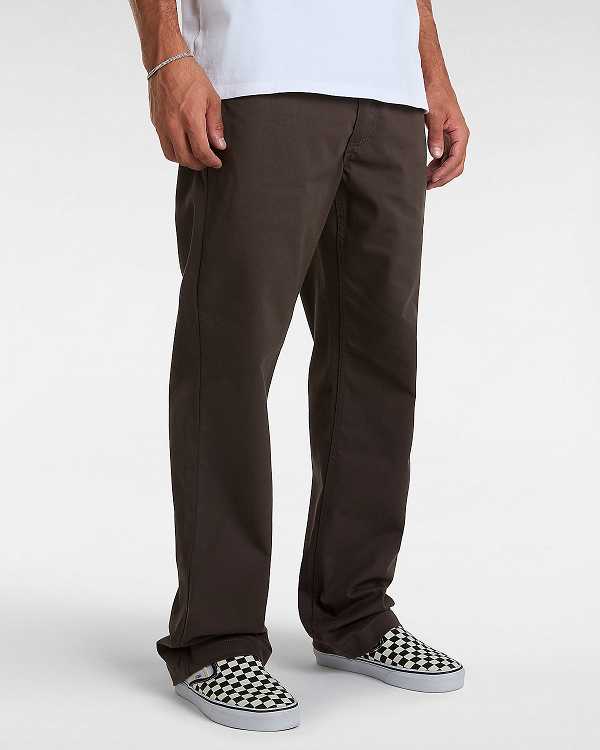 Brown Vans Authentic Chino Relaxed Men Pants | VN4350986