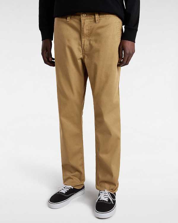 Brown Vans Authentic Chino Slim Men Pants | VN4861392