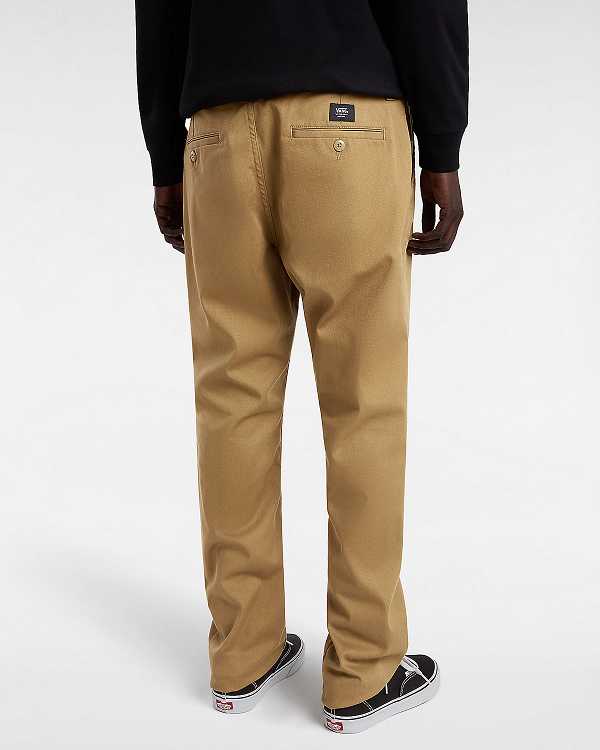 Brown Vans Authentic Chino Slim Men Pants | VN4861392