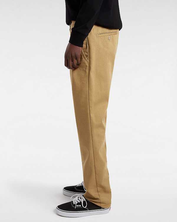 Brown Vans Authentic Chino Slim Men Pants | VN4861392