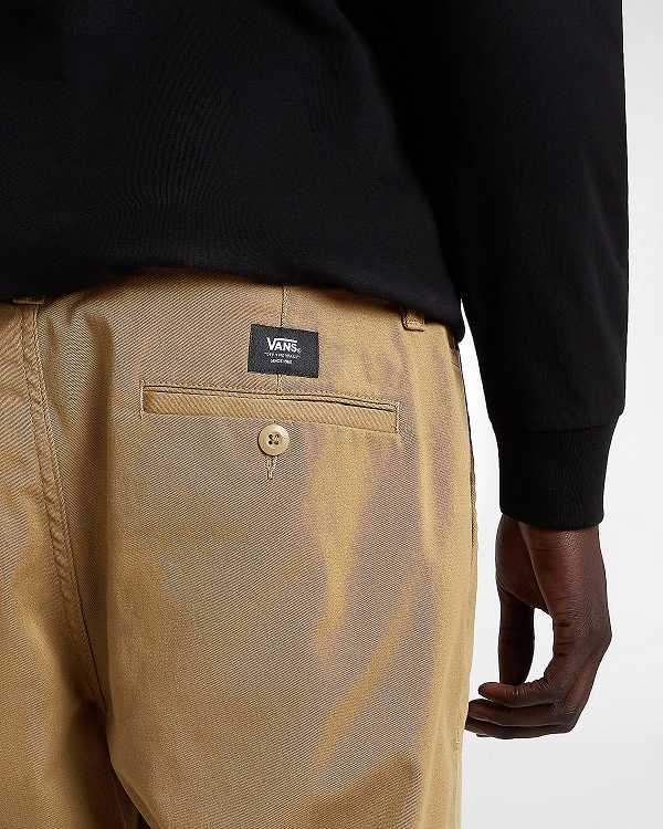 Brown Vans Authentic Chino Slim Men Pants | VN4861392