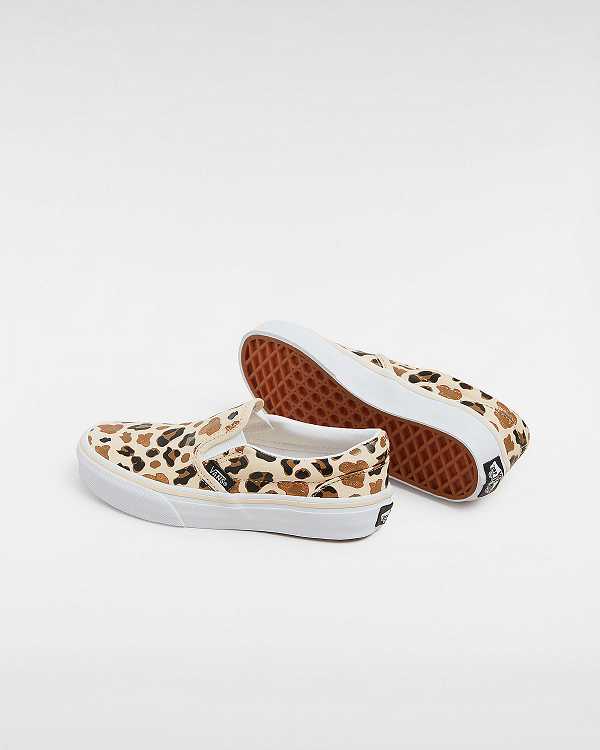 Brown Vans Classic (4-8 Years) Kids' Slip On Shoes | VN1725096