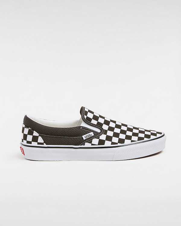 Brown Vans Classic Checkerboard Women Slip On Shoes | VN5938207