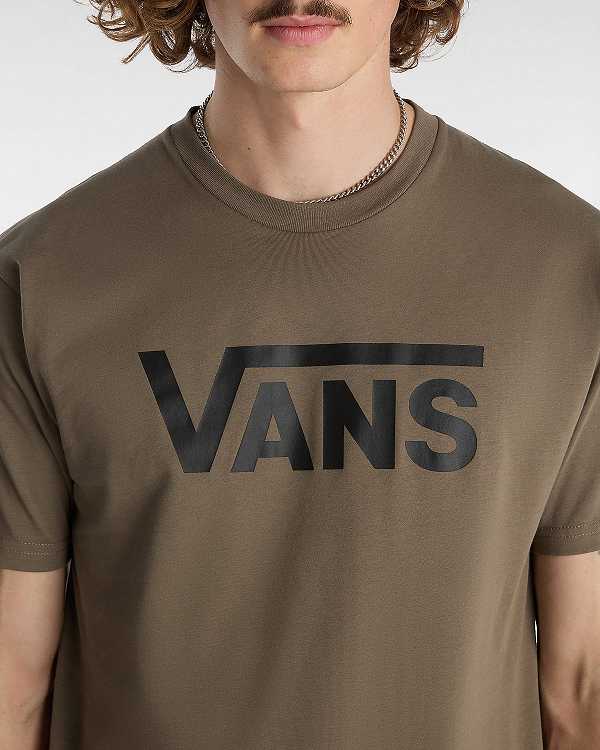 Brown Vans Classic Men T Shirts | VN7932156