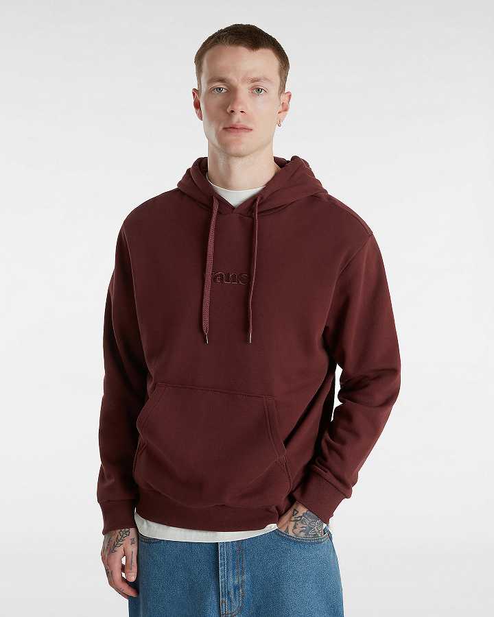 Brown Vans Essential Relaxed Men Hoodie | VN0458793