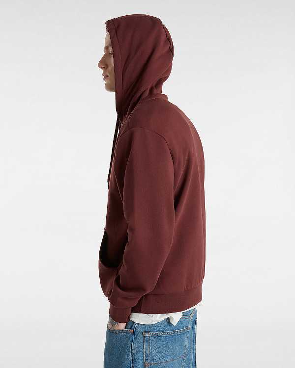 Brown Vans Essential Relaxed Men Hoodie | VN0458793