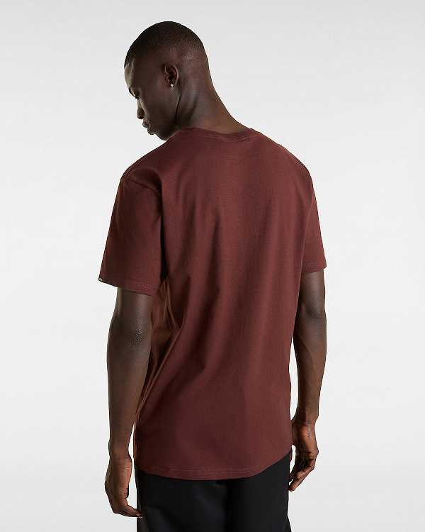 Brown Vans Extra Strength Men T Shirts | VN5480132